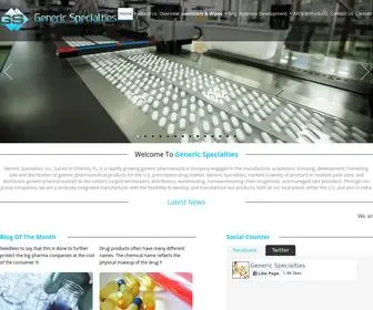 Genericspecialties.com(Generic Specialties) Screenshot