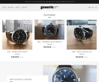 Genericwatch.co(Generic Watch Co) Screenshot