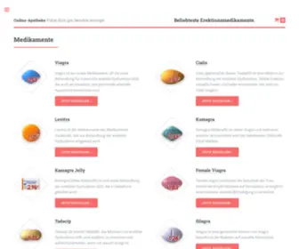 Generischerapotheke.com(Beliebteste Erektionsmedikamente) Screenshot