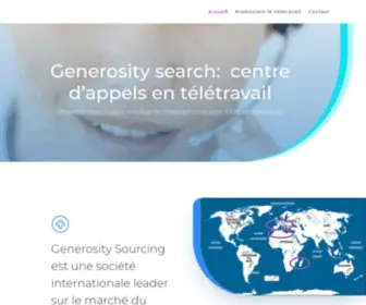 Generosity-Sourcing.com(Travaillez depuis votre domicile en centre d'appels) Screenshot