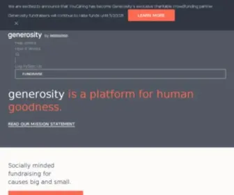 Generosity.com(Future Media Architects) Screenshot