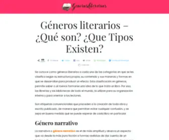 Generosliterarios.net(¿Que) Screenshot