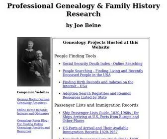 Genesearch.com(Professional Genealogy & Family History Research) Screenshot