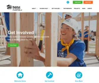 Geneseehabitat.com(Genesee Habitat for Humanity) Screenshot