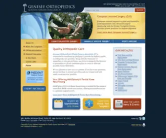 Geneseeortho.com(Genesee Orthopedics & Plastic Surgery Associates) Screenshot