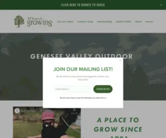 Geneseevalley.org(Genesee Valley Outdoor Learning Center) Screenshot