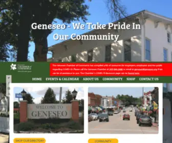 Geneseo.org(The Geneseo Chamber of Commerce and Tourism Center) Screenshot
