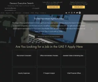 Genesis-Executivesearch.com(Genesis Executive Search) Screenshot