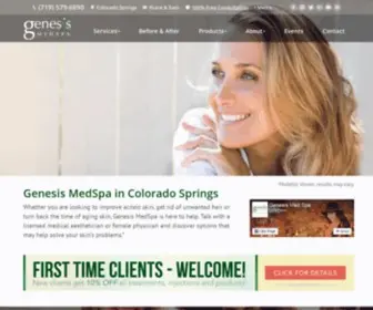 Genesis-Medspa.com(Physician Directed Medical Spa & Skin Treatments in Colorado Springs) Screenshot