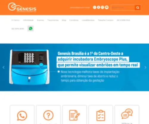 Genesis.med.br(Centro de Assistência em Reprodução Humana) Screenshot