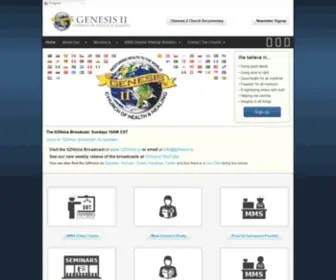 Genesis2Chile.cl(Genesis II Church of Health & Healing (Official)) Screenshot