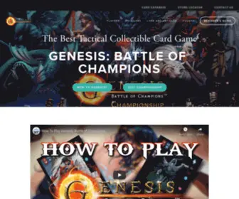 Genesisbattleofchampions.com(The official website for Genesis) Screenshot