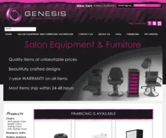 Genesisbeautyco.com(Beauty Salon Equipment For Sale) Screenshot