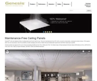 Genesisceilingpanels.com(Genesis Ceiling Panels Home) Screenshot