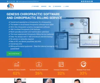 Genesischiropracticsoftware.com(All-in-One Software for Chiropractors) Screenshot