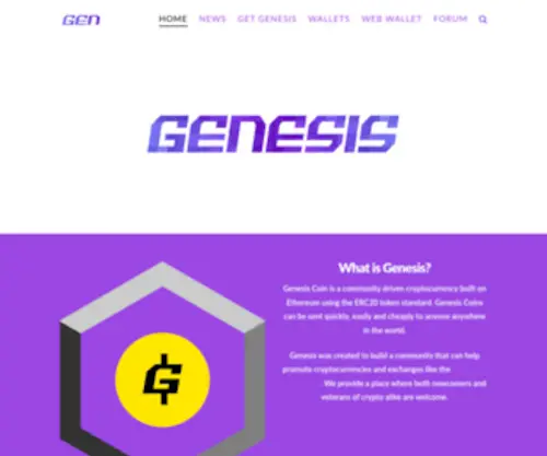 Genesiscoin.io(Genesiscoin) Screenshot