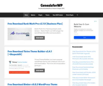 Genesisforwp.com(Free Download WordPress Themes & Plugins) Screenshot