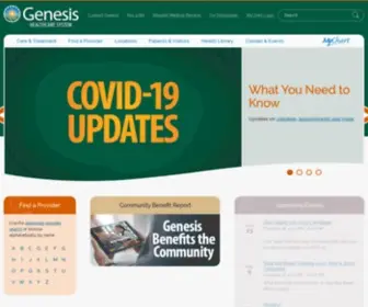 Genesishcs.org(Genesis HealthCare System) Screenshot