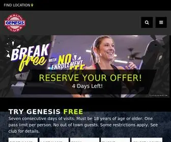 Genesishealthclubs.com(Gyms in Wichita) Screenshot