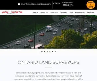 Genesislandsurvey.com(Genesis Land Surveying Inc) Screenshot