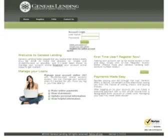 Genesislendingonline.com(Genesis Lending) Screenshot