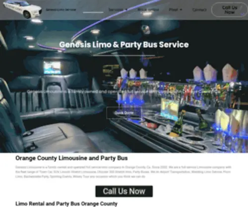 Genesislimoservice.com(Party Bus Service) Screenshot