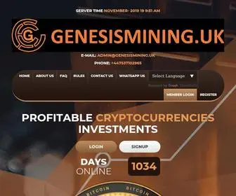 Genesismining.uk(genesismining) Screenshot