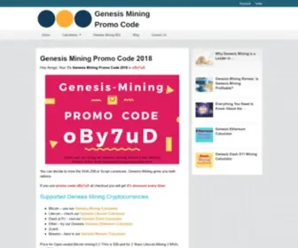Genesisminingpromocode.com Screenshot