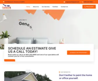 Genesispaintinganddrywallllc.com(Genesis Painting & Drywall LLC) Screenshot