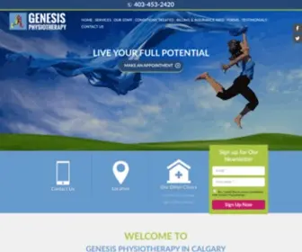 Genesisphysio.ca(Genesis Physiotherapy) Screenshot