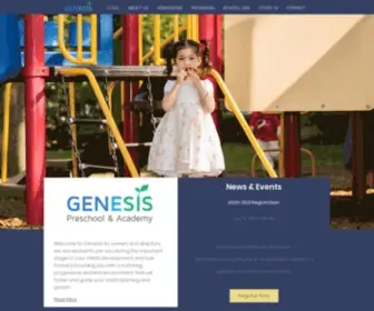 Genesispreschool.org(Pre-K School) Screenshot