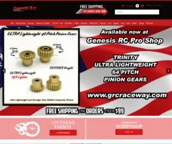 Genesisrcraceway.com(Customizable R/C Products) Screenshot