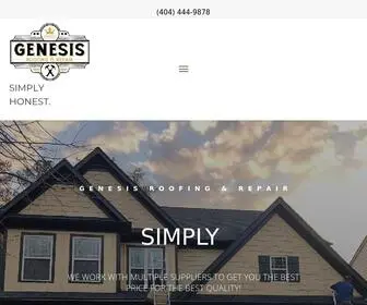 Genesisroofrepair.com(Roofing Companies Near Lawrenceville) Screenshot