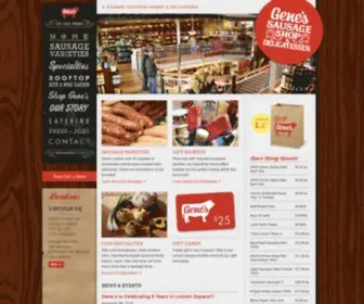 Genessausage.com(Gene's Sausage Shop & Delicatessen) Screenshot