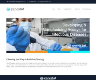 Genestatdiagnostics.com(Molecular diagnostics) Screenshot