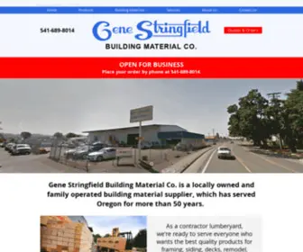 Genestringfield.com(Gene Stringfield Building Material Co) Screenshot