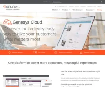 Genesyscloud.com(Customer Experience Platform) Screenshot
