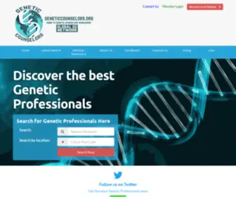 Geneticcounselors.org(Genetic Counselors) Screenshot