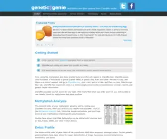 GeneticGenie.org(Free Raw DNA Data Analysis Upload Tools) Screenshot