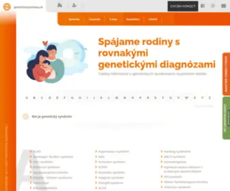 Genetickesyndromy.sk(Genetické syndrómy) Screenshot