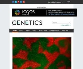 Genetics.org(Oxford Academic) Screenshot