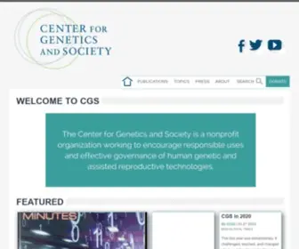 Geneticsandsociety.org(CGS) Screenshot