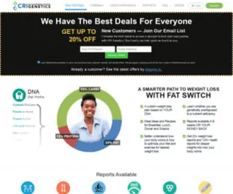 Geneticsfactor.com(CRI Genetics™) Screenshot
