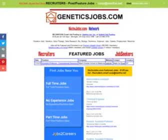 Geneticsjobs.com(Genetics Jobs) Screenshot