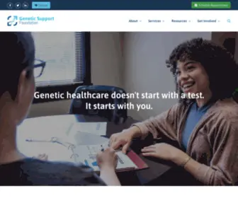 Geneticsupport.org(Genetic Support Foundation) Screenshot