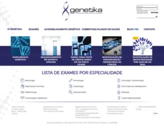 Genetika.com.br(PRINCIPAIS EXAMES) Screenshot