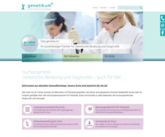 Genetikum.de(Genetische Beratung) Screenshot
