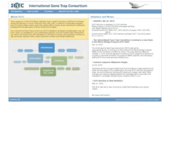 Genetrap.org(International Gene Trap Consortium) Screenshot