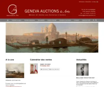 Geneva-Auctions.ch(Retrouvez toute l'actualité de la maison de vente Geneva Auctions Arts) Screenshot