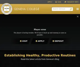 Geneva.edu(Geneva College) Screenshot